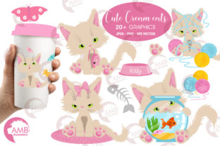 Download Cute Cream Cat Clipart - Premium Resources