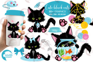 Download Cute Black Cat Clipart - Premium Resources